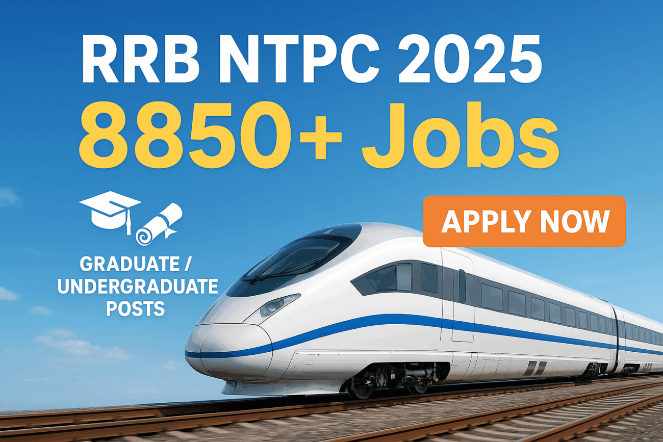 RRB NTPC Recruitment 2025: 8850+ Posts | Eligibility, Dates & Apply Online Guide