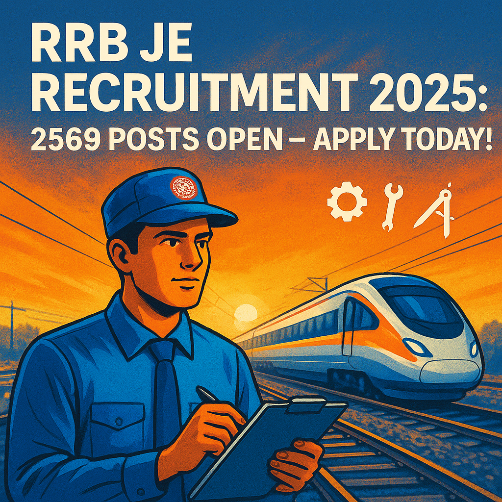 RRB JE Recruitment 2025 Notification PDF Out for 2569 Posts